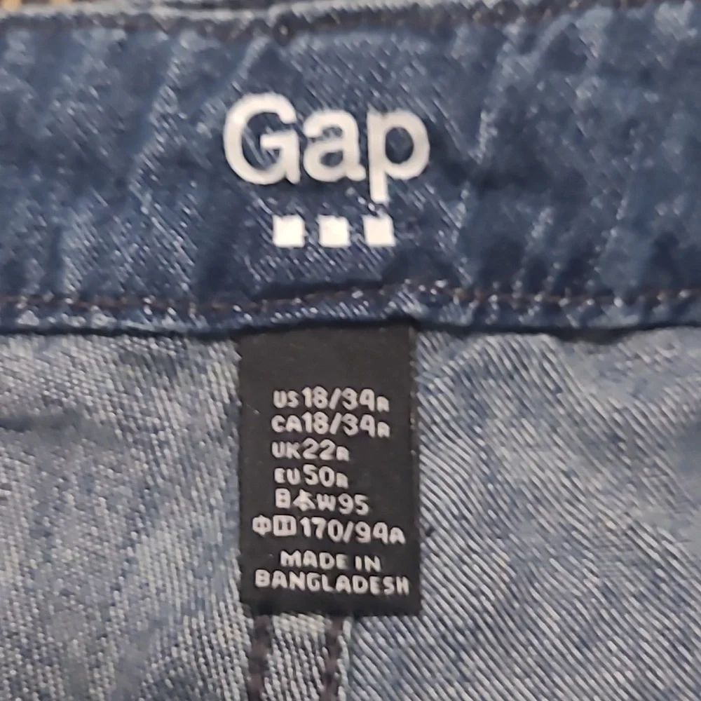 GAP DENIM CULOTTE OVERALLS - Picture 6 of 9